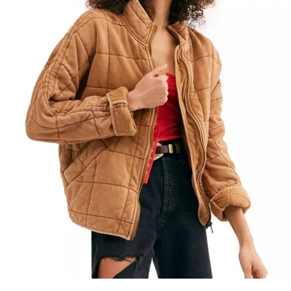 Free People Dolman Quilted Knit Jacket S